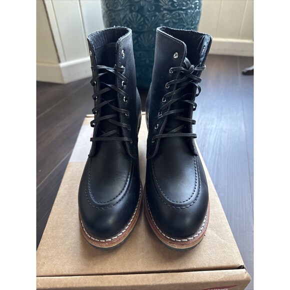 Red Wing Women’s Clara Leather Heeled Lace-Up Boots New In Box Sz 6.5 - Picture 2 of 6